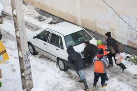 بارش برف در رشت